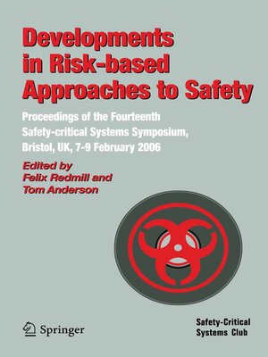 cover image of Developments in Risk-based Approaches to Safety